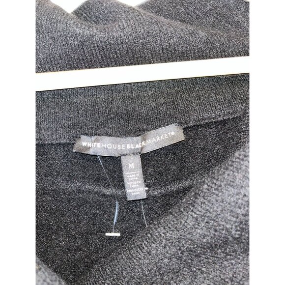 NWT White House Black Market Cowl Neck Tunic Sweater Black Size Medium - Picture 4 of 12